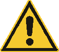 ISO 7010-W001 Allgemeines Warnzeichen