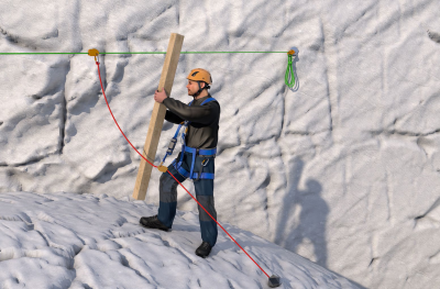 Abb. 6  Verwendung von PSAgA/Auffangsystem