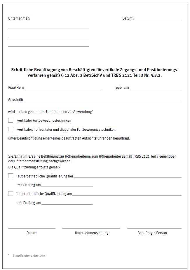 Muster Beauftragung Beschftigte