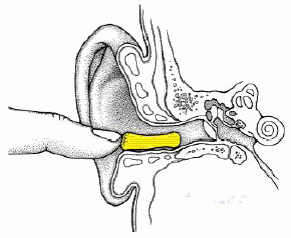 mit dem Finger zu fixieren