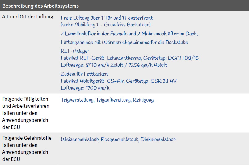 Beschreibung des Arbeitssystems Teil 2