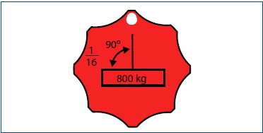 Abb. 31 Anhnger an 1-strngiger 16 mm-Kette grer rot = Gteklasse 8