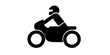 Abbildung: Sinnbild Kraftrder, auch mit Beiwagen, Kleinkraftrder und Mofas